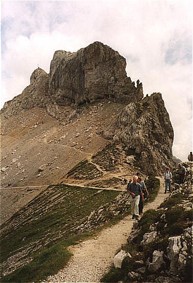 Die Westliche Karwendelspitze, der Beginn unserer Klettersteigtour