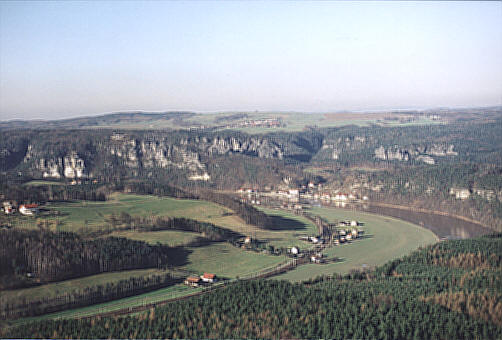 Blick nach Rathem umd die Bastei