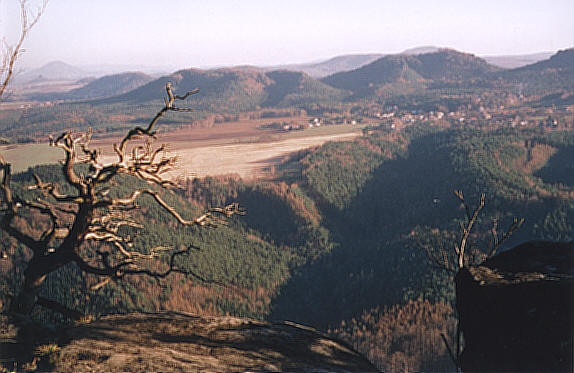 Blick zum Papststein